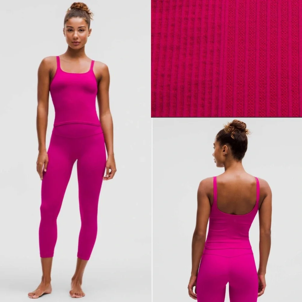 Lululemon Ebb to Street Scoop-Neck Cropped Tank Top *Light Support, B/C … - Picture 1 of 1